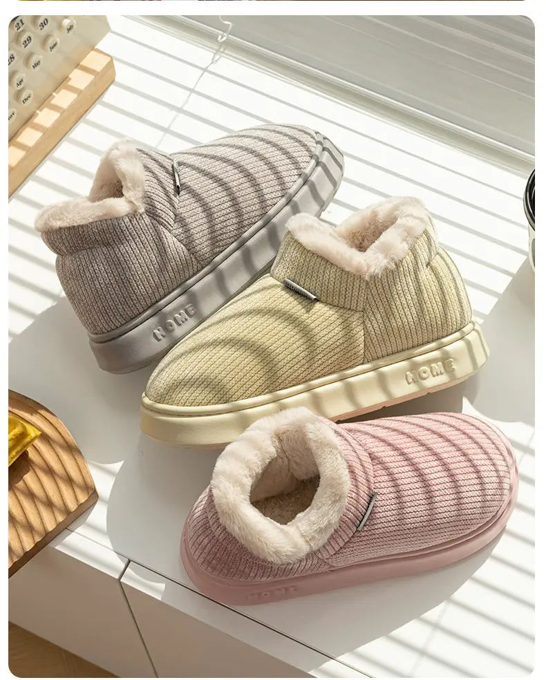 Women's Winter 2025 New Style Indoor and Home Velvet Warm Thick-Soled Non-Slip Cotton Slippers for Women's Outer Wear — feature 27