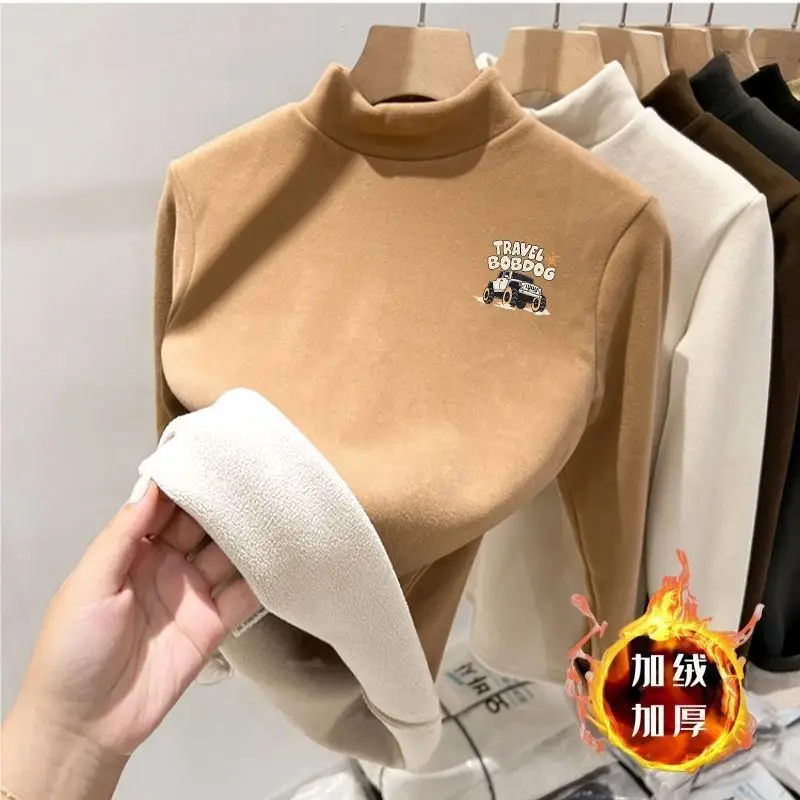 Children Velvet Turtleneck Shirt Medium to XL — feature 19