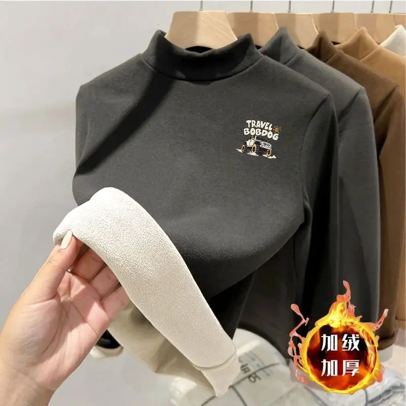 Children Velvet Turtleneck Shirt Medium to XL - Image 6