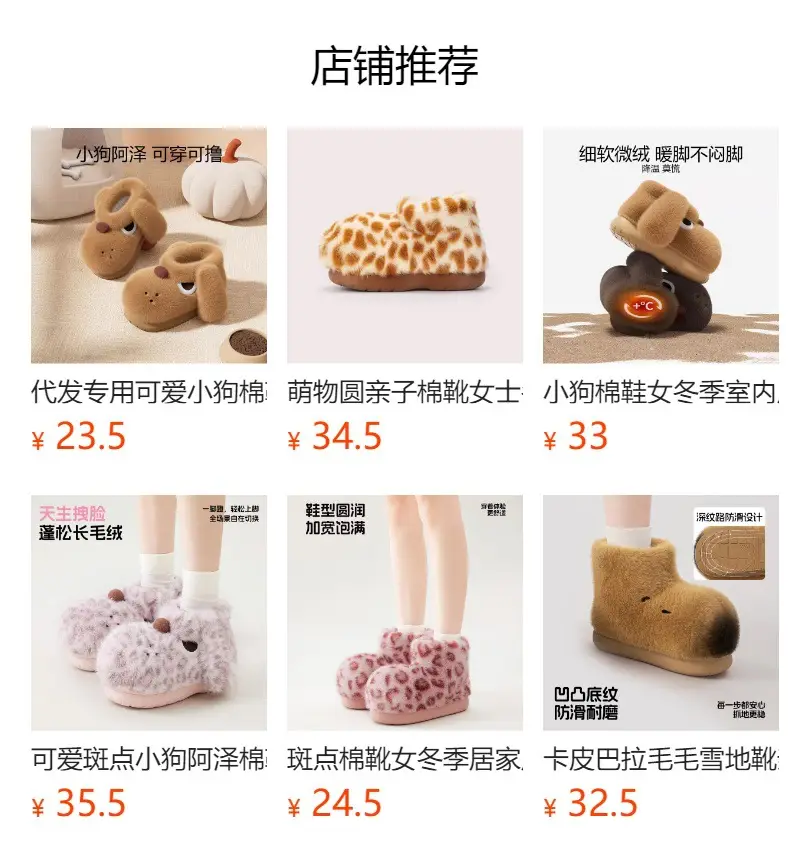 Indoor Leopard Print Cotton Slippers for Women — feature 1