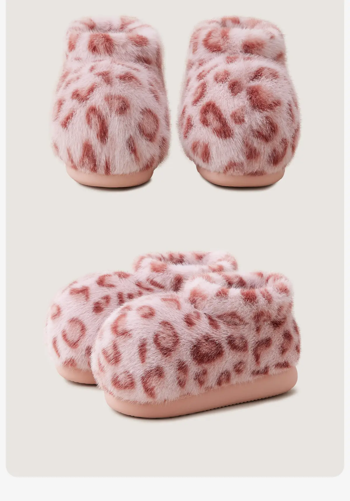 Indoor Leopard Print Cotton Slippers for Women — feature 23
