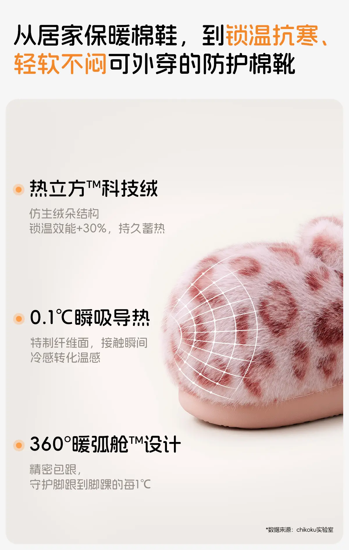 Indoor Leopard Print Cotton Slippers for Women — feature 5