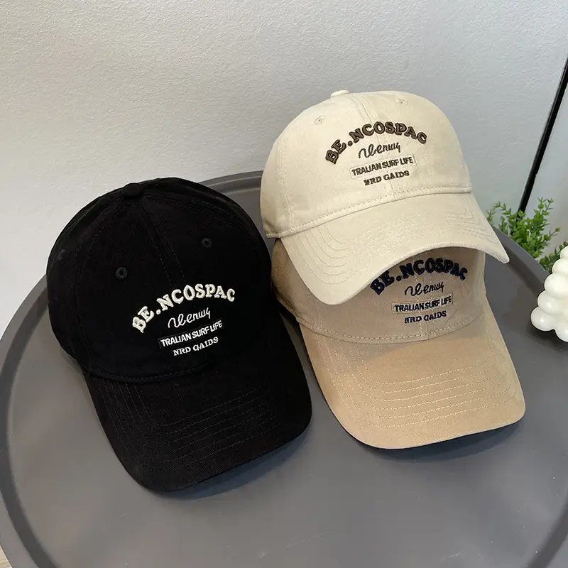 Korean Style Letter Embroidered Baseball Cap for Men Women - Image 8