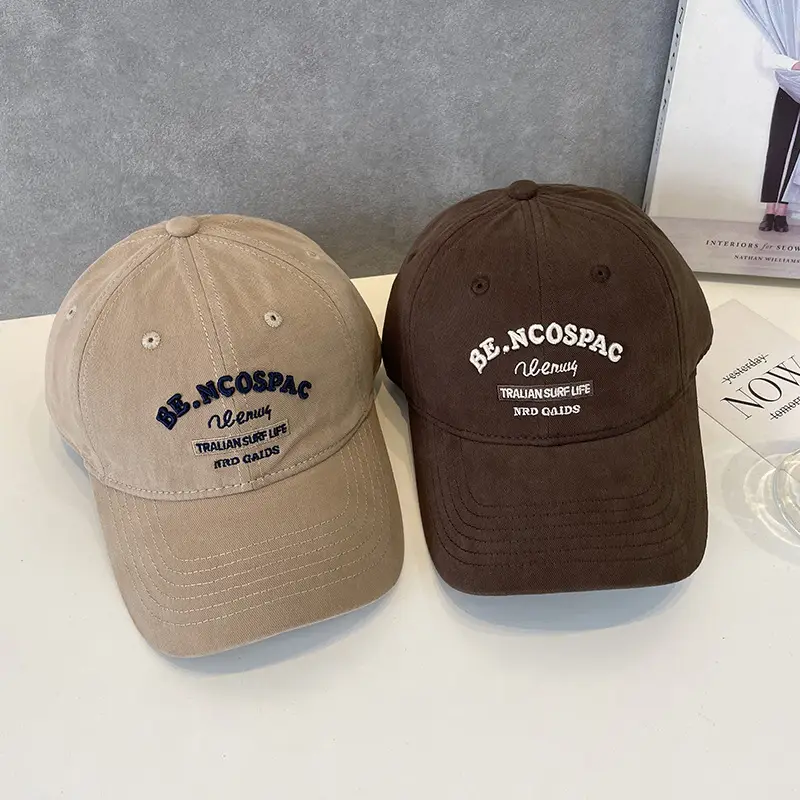 Korean Style Letter Embroidered Baseball Cap for Men Women - Image 10