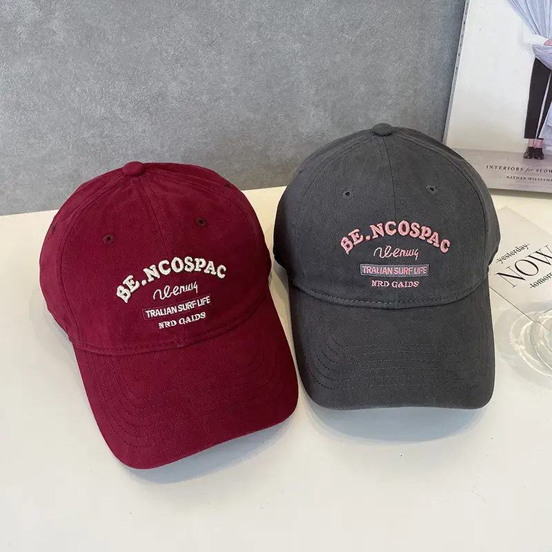 Korean Style Letter Embroidered Baseball Cap for Men Women — feature 7