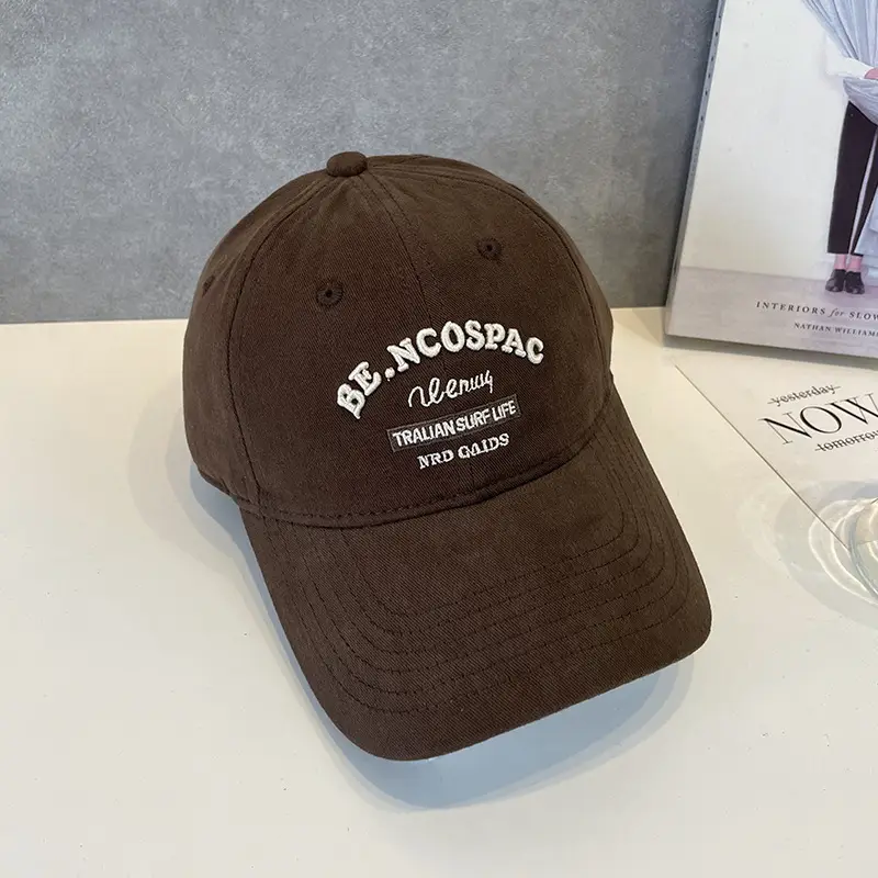 Korean Style Letter Embroidered Baseball Cap for Men Women - Image 5