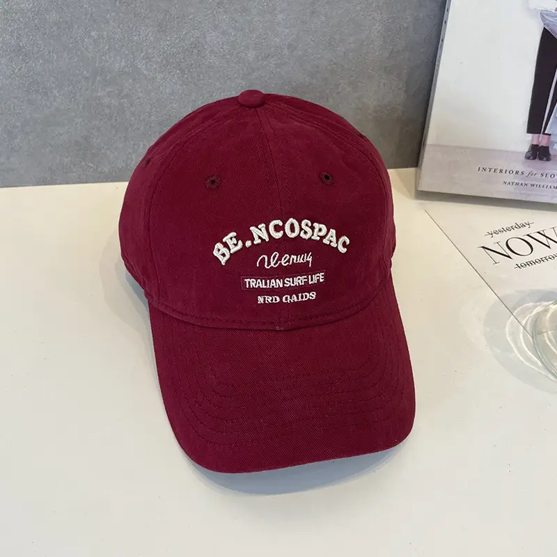Korean Style Letter Embroidered Baseball Cap for Men Women - Image 6