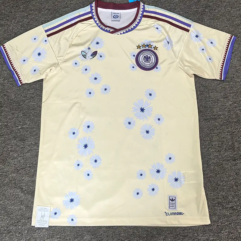 Germany Jersey Player Version Germany World Cup Football Uniform National Team Short-Sleeved T-Shirt Cross-Border Dropshipping Customization