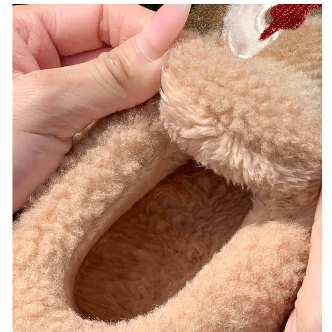 Cotton Shoes Women's Winter 2025 New Indoor Home Warm Couple Plush Slippers Comfortable Home Men's Autumn and Winter — feature 7