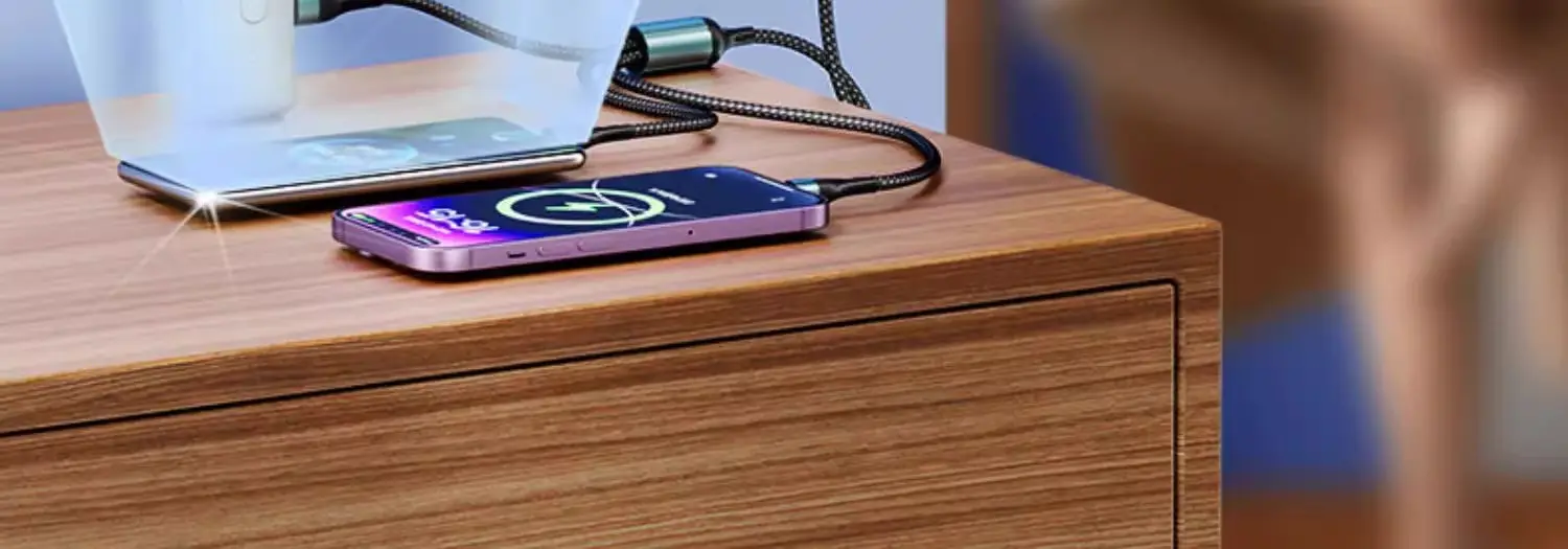 120W Braided Three-In-One Charging Cable for Apple & Huawei — feature 13