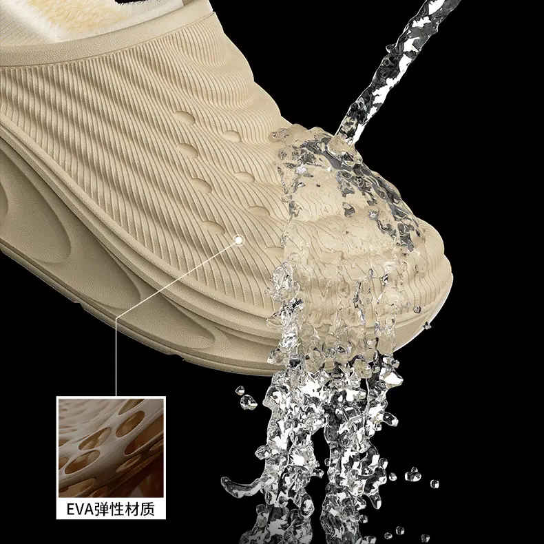 Men's Winter 2025 New Cotton Shoes Indoor Home Non-Slip Outdoor Warm Large Size Closed-Back Shoe Shell Winter Style Wool Slippers — feature 11