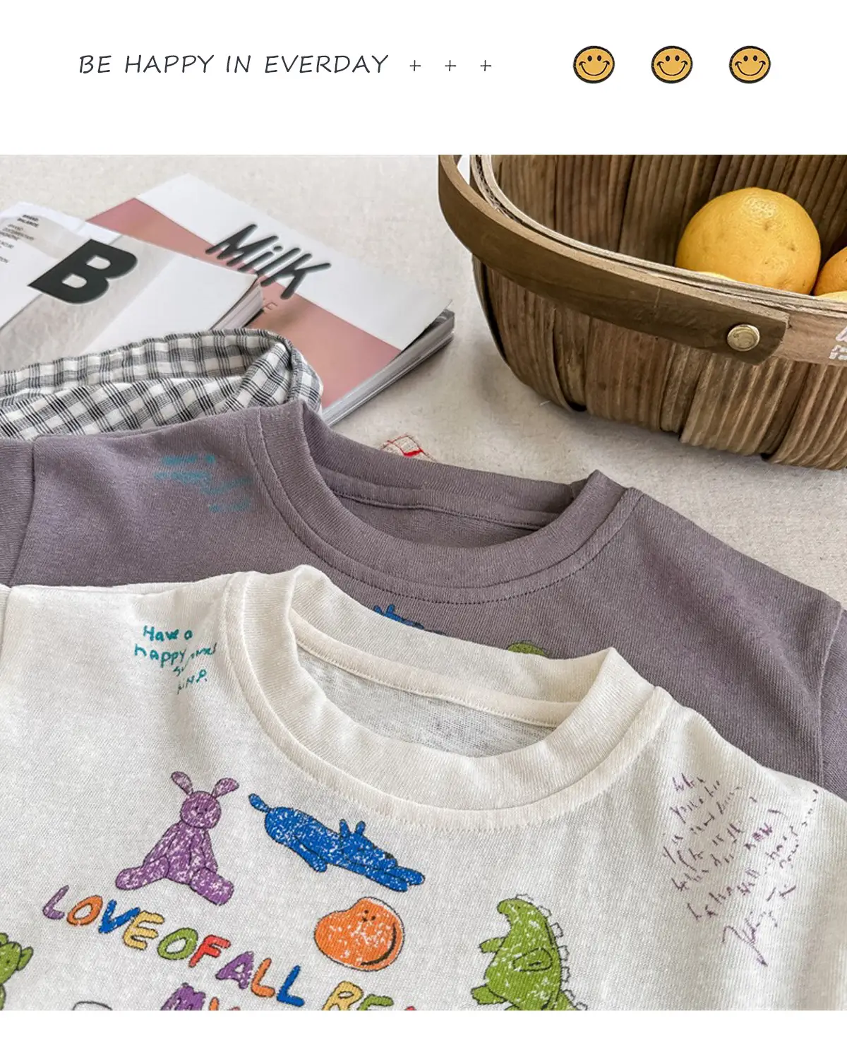 Girls Printed Short Sleeve T-Shirt 2026 Summer Korean Style — feature 13