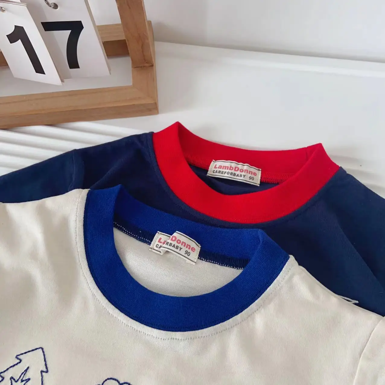 Kids Long Sleeve T-Shirt 2026 Spring Boys Cream Car Print — feature 14