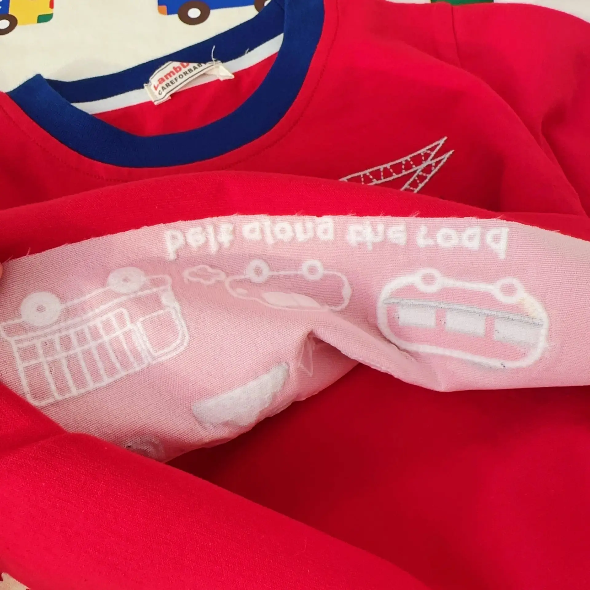 Kids Long Sleeve T-Shirt 2026 Spring Boys Cream Car Print — feature 18