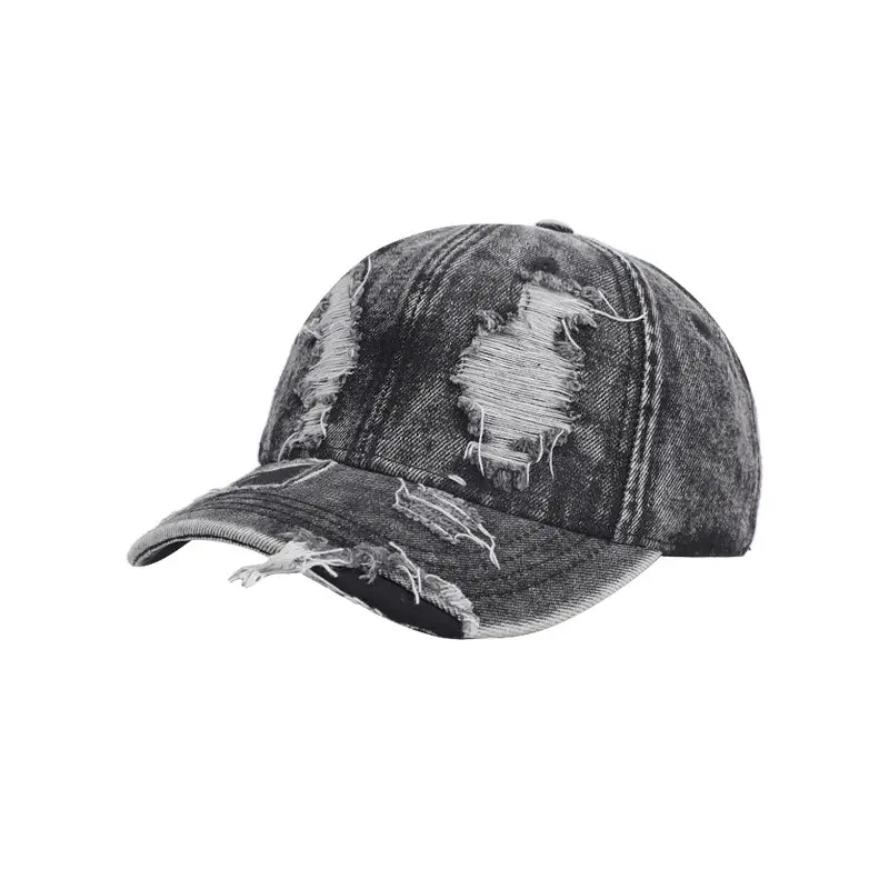 Washed Denim Ripped Cap for Women 2025 - Image 9