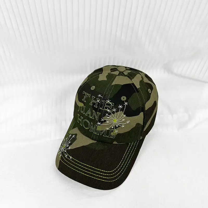 American Style Camouflage Dandelion Cap for Men Women