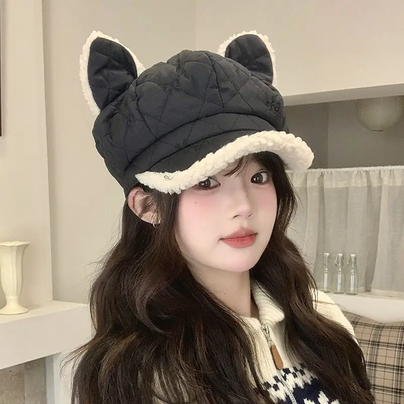 Women's Winter Ear Cap with Warm Fur Trim - Image 4