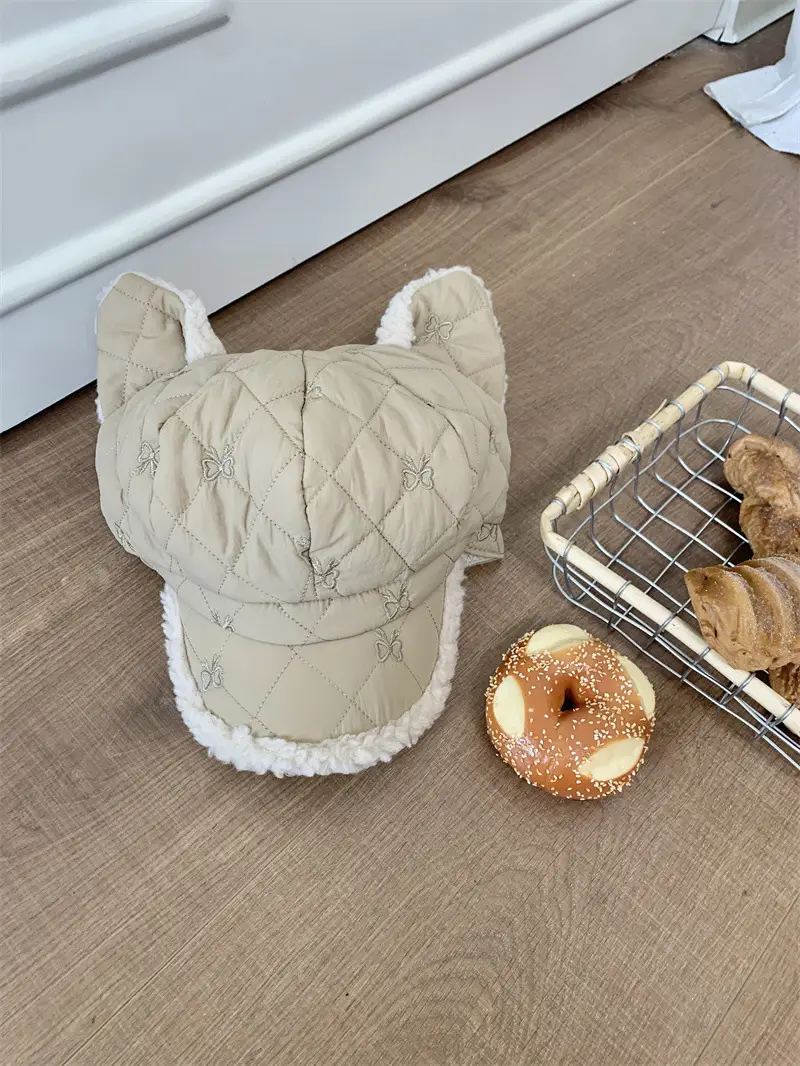 Women's Winter Ear Cap with Warm Fur Trim — feature 10
