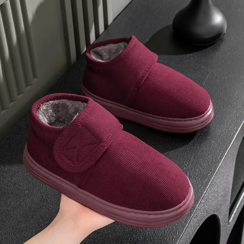 Elderly Women's Winter New All-Inclusive Cotton Shoes, Non-Slip, Thickeneded and Velvet, Middle-Aged Mothers' Warm Handmade Cotton Slippers - Image 9