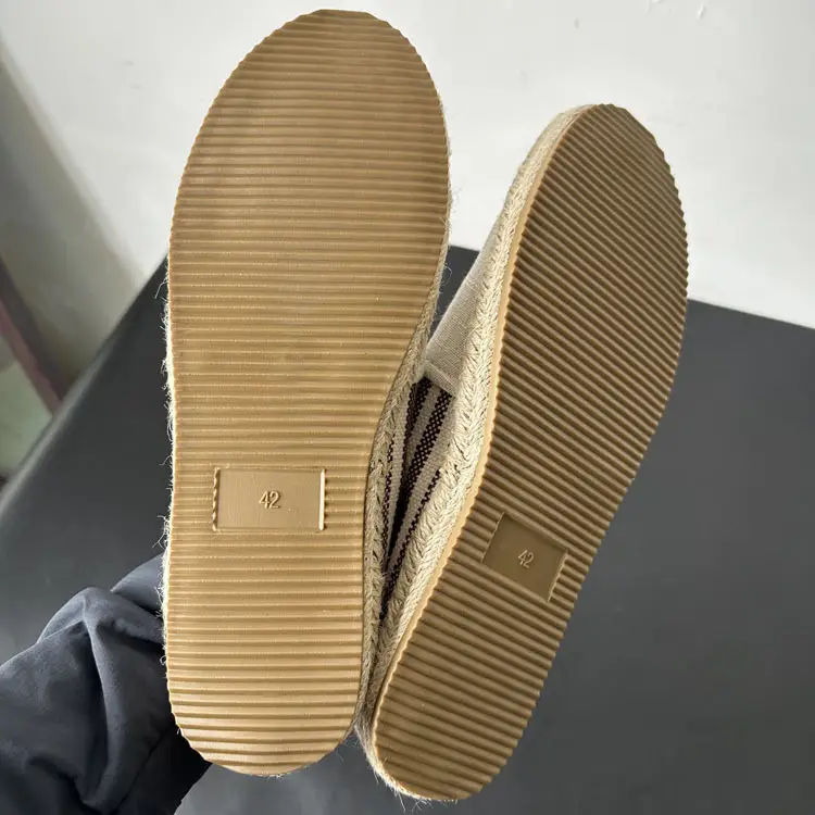 2025 Autumn Round Toe Cloth Shoes Fashion Versatile Slip-On Striped Men's Espadrilles Wholesale for Foreign Trade — feature 10