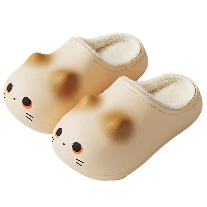 Cat Waterproof Cute Slippers Women Autumn Winter - Image 11