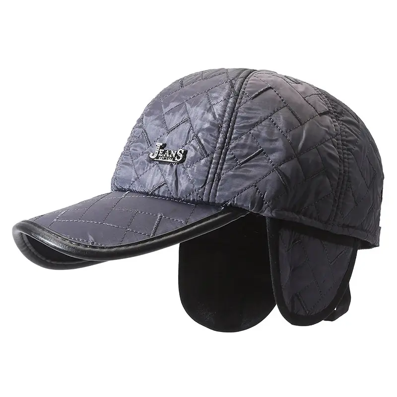 Winter Quilted Baseball Caps for Men Grandpa - Image 5