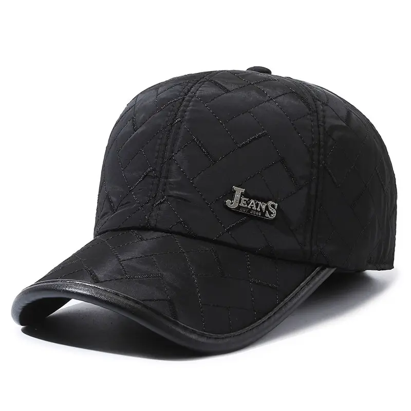 Winter Quilted Baseball Caps for Men Grandpa - Image 8