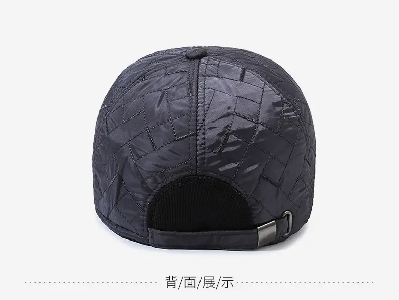Winter Quilted Baseball Caps for Men Grandpa — feature 7