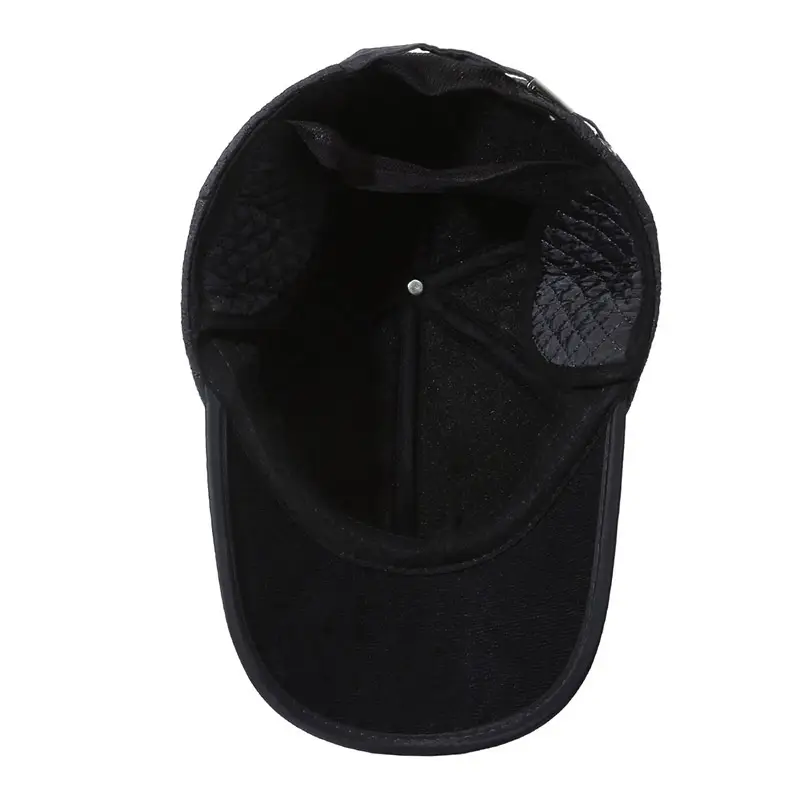 Men's Winter Fleece Baseball Cap Grey - Image 7