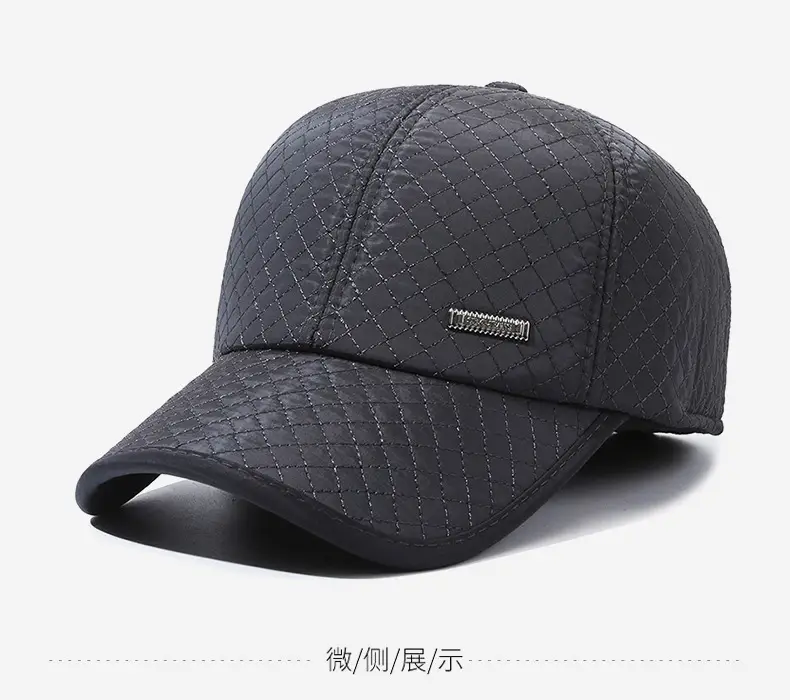 Men's Winter Fleece Baseball Cap Grey — feature 5
