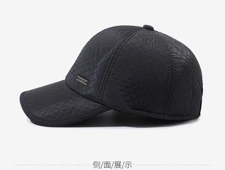Men's Winter Fleece Baseball Cap Grey — feature 6