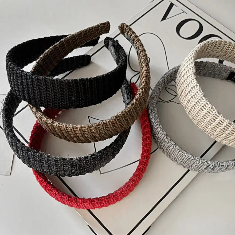 Korean Style Wool Knitted Headband for Women - Image 9