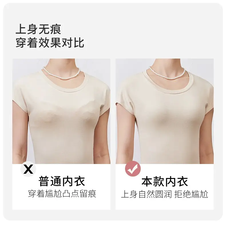 Large Bust Ultra-Thin Seamless Bra That Makes Big Busts Appear Smaller, Full Cup Breathable Rabbit Ear Honeycomb Bra Underwear — feature 13