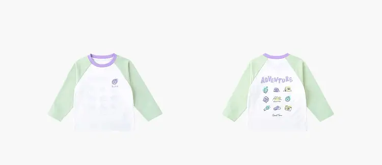 Kids Long Sleeve Sun Protection T-Shirt Set — feature 9
