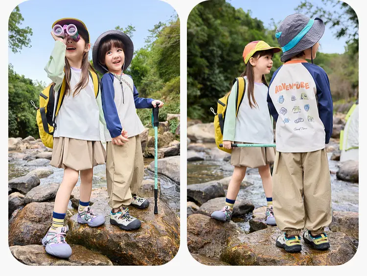 Dudujia Kids Long Sleeve T-Shirt Green White — feature 14