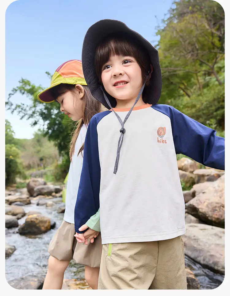 Dudujia Kids Long Sleeve T-Shirt Green White — feature 17