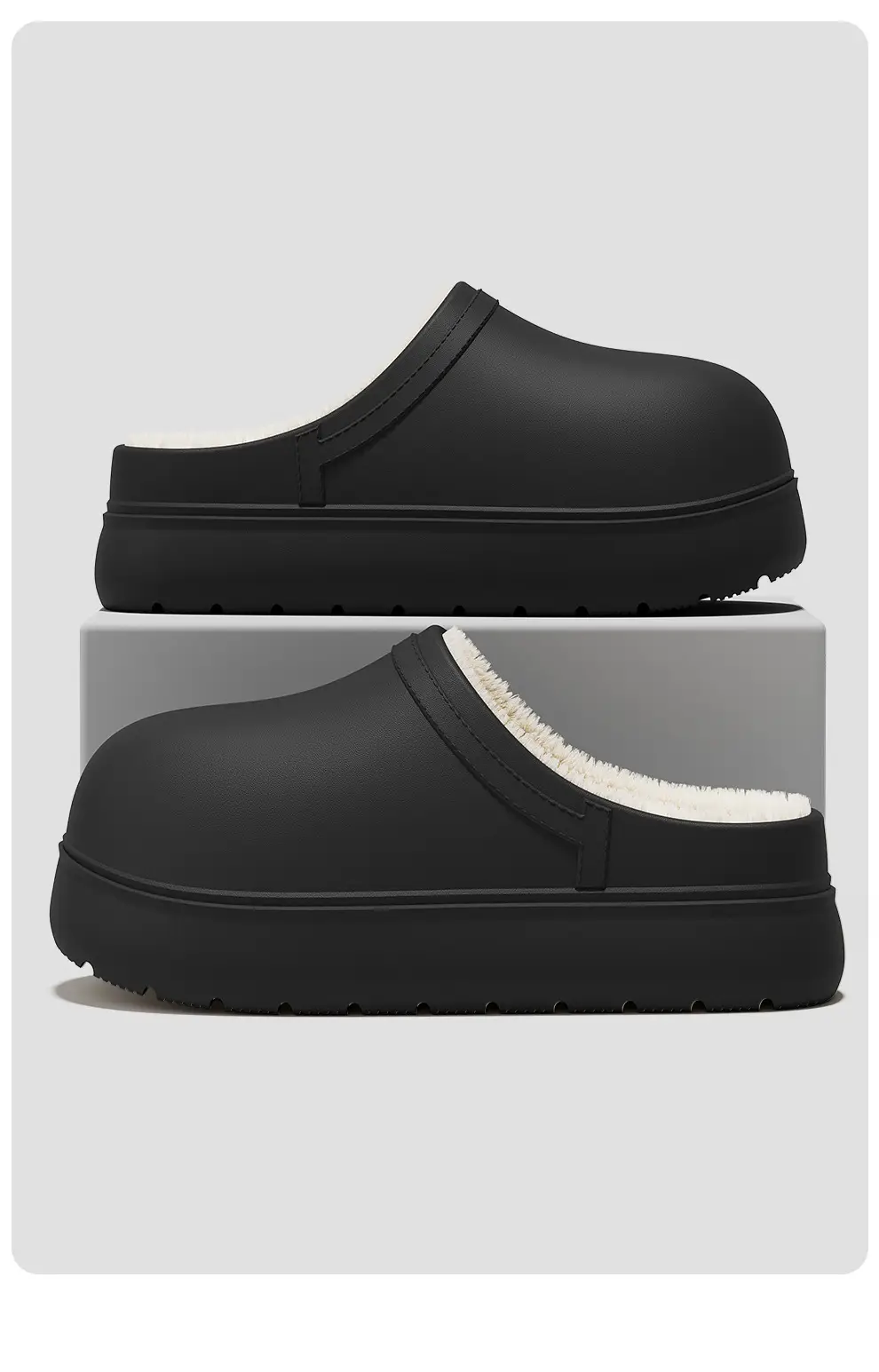 Eva Waterproof Cotton Slippers for Women, Winter Non-Slip Indoor Home Slippers for Ladies, Winter Fleece-Lined Warm Closed-Toe Cotton Slippers Wholesale — feature 12