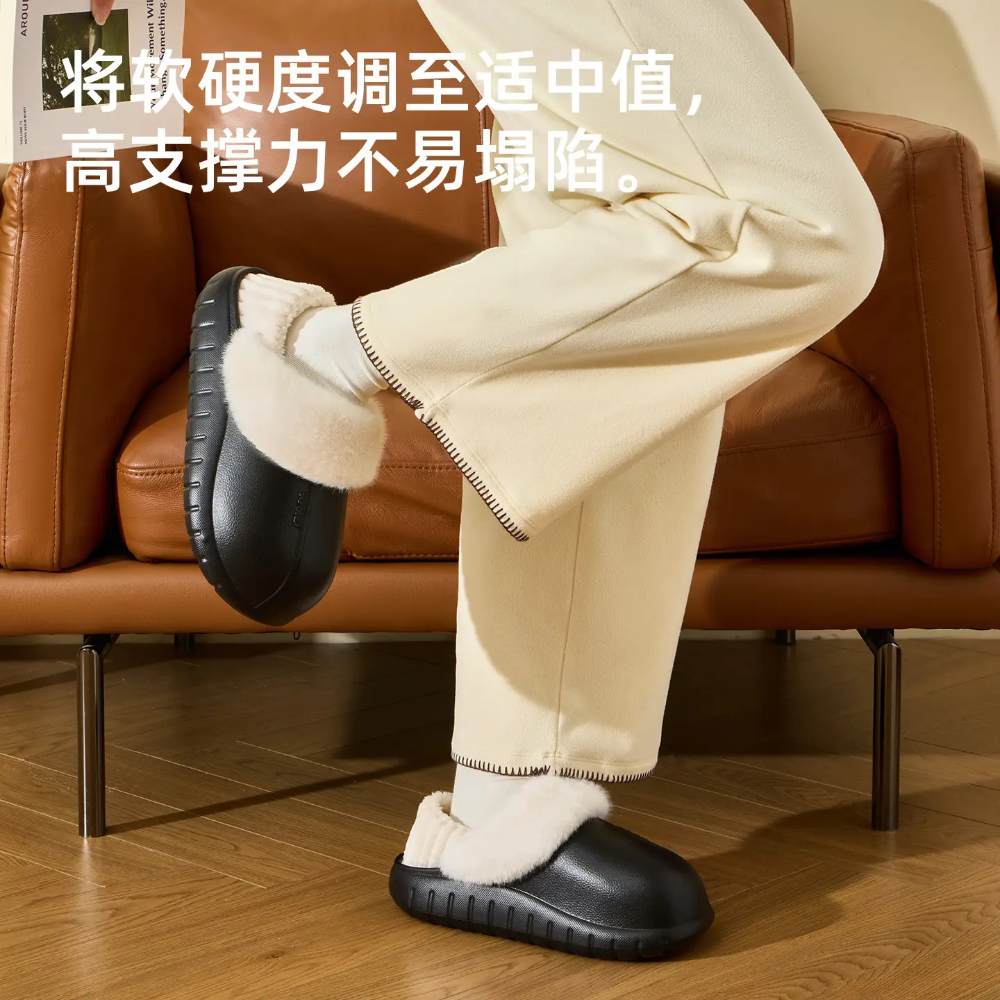 Women Waterproof Plush Slippers Autumn Winter 2025 - Image 6