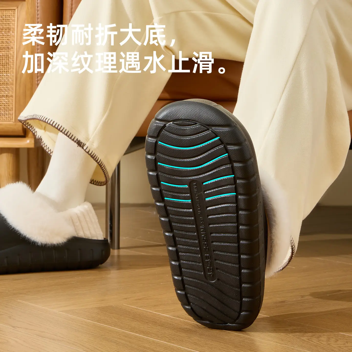 Women Waterproof Plush Slippers Autumn Winter 2025 - Image 7