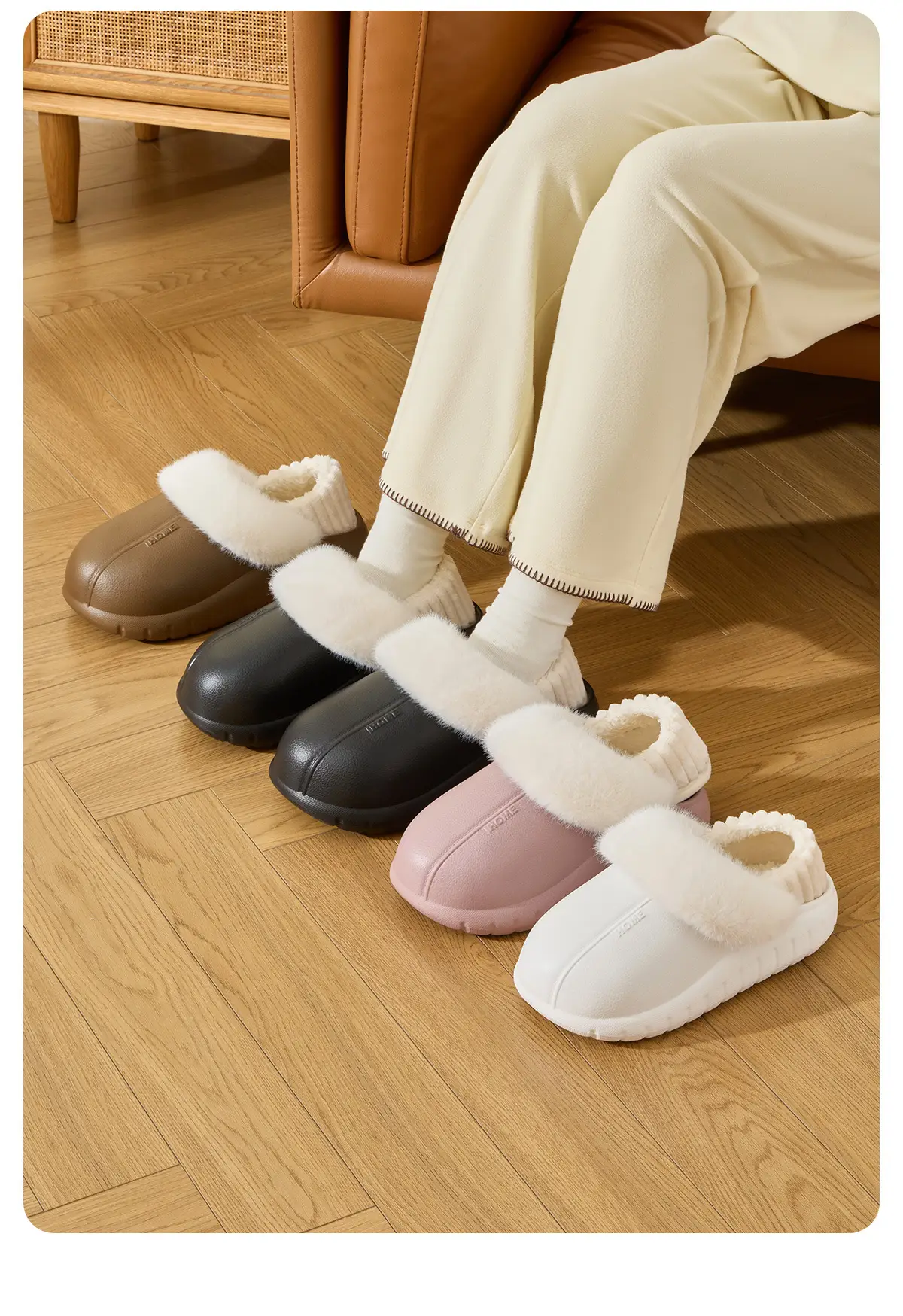 Women Waterproof Plush Slippers Autumn Winter 2025 — feature 18