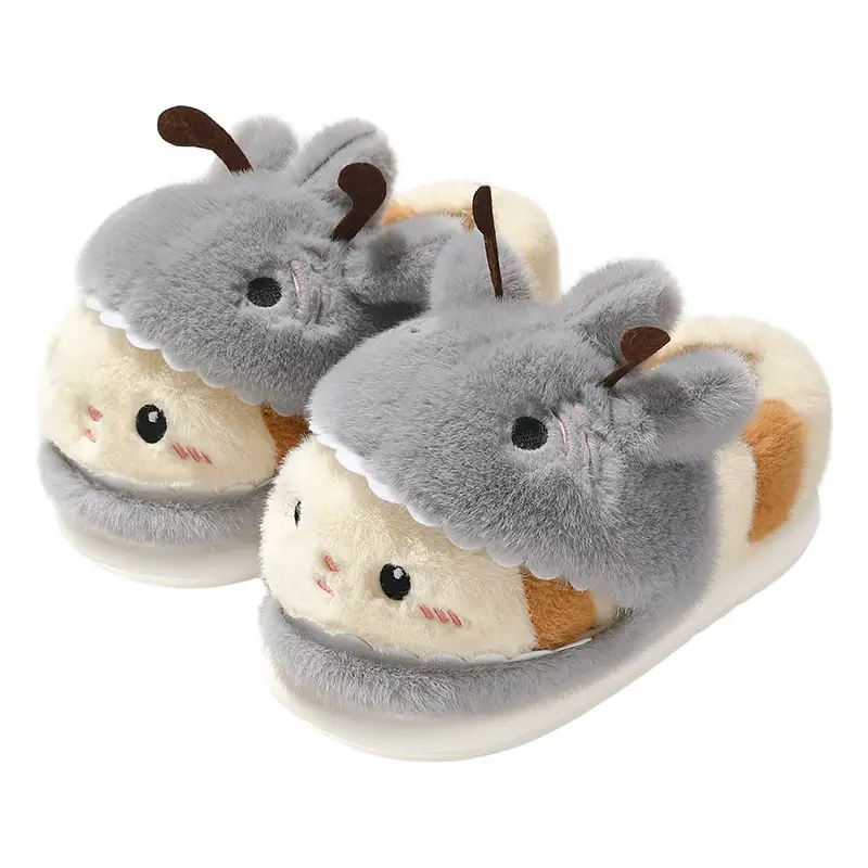 Winter Cartoon Cat Slippers Soft Fur for Men Women - Image 6