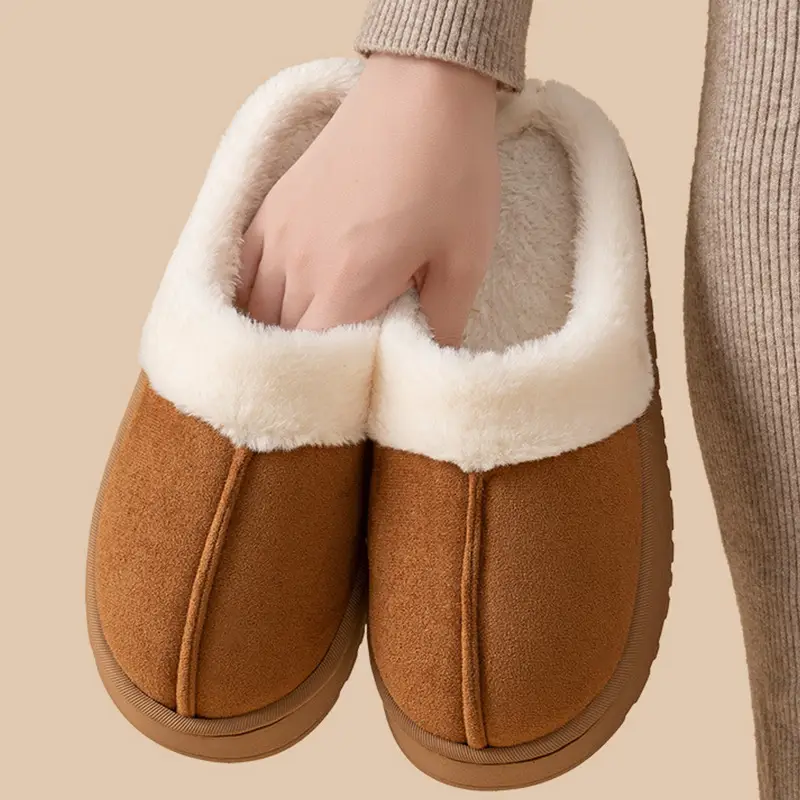 Winter Cotton Slippers Warm Indoor Comfort Home Plush Cotton Wholesale - Image 7