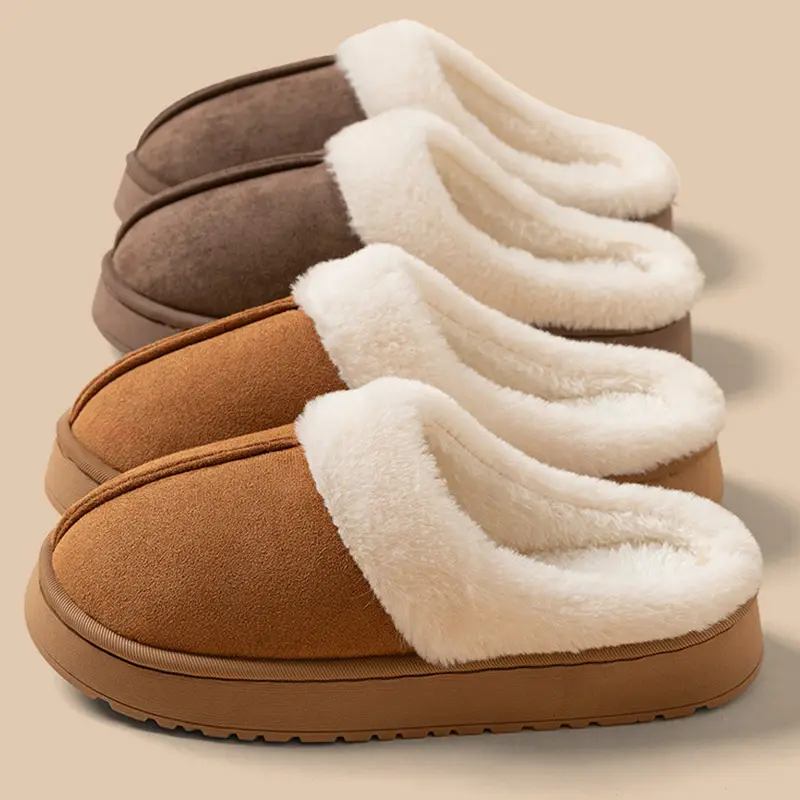 Winter Cotton Slippers Warm Indoor Comfort Home Plush Cotton Wholesale - Image 8