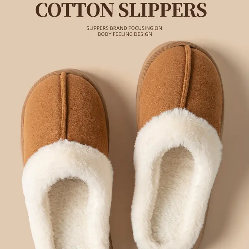 Winter Cotton Slippers Warm Indoor Comfort Home Plush Cotton Wholesale - Image 9