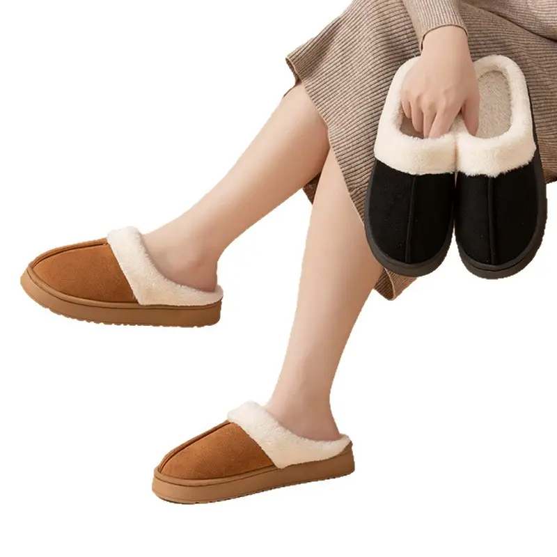 Winter Cotton Slippers Warm Indoor Comfort Home Plush Cotton Wholesale - Image 10