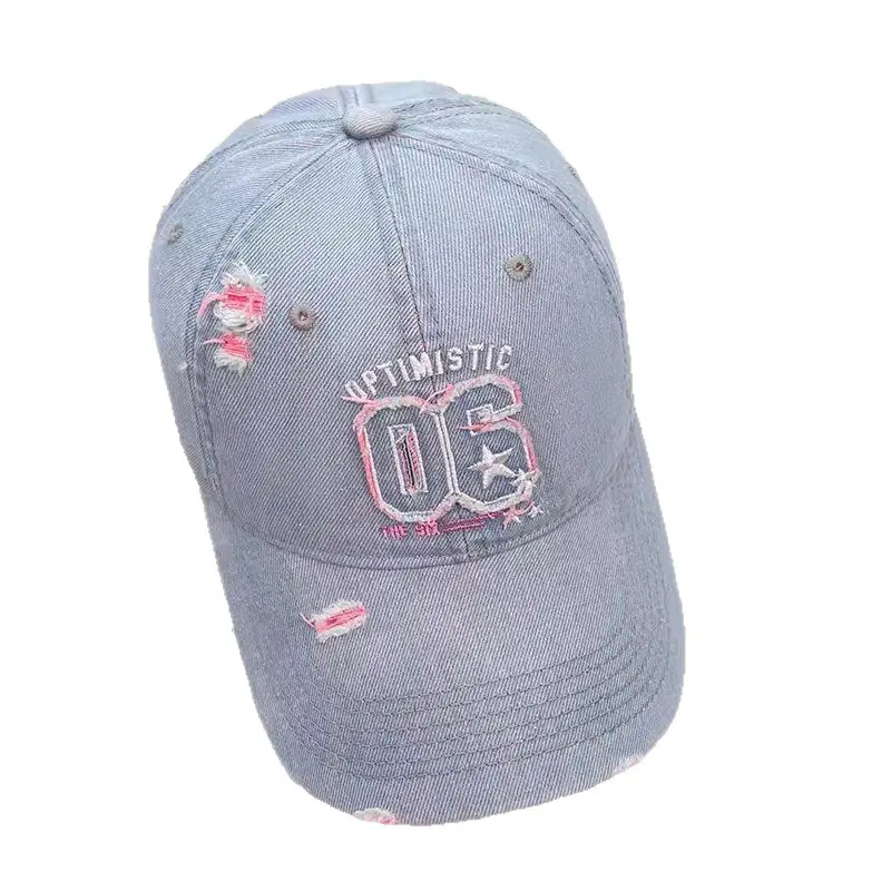 Vintage Denim Cap with "OPTIMISTIC OG" Embroidery - Image 11