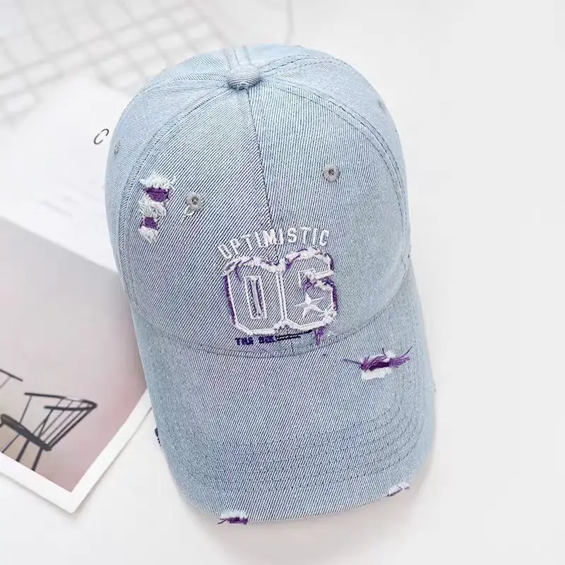 Vintage Denim Cap with "OPTIMISTIC OG" Embroidery - Image 6