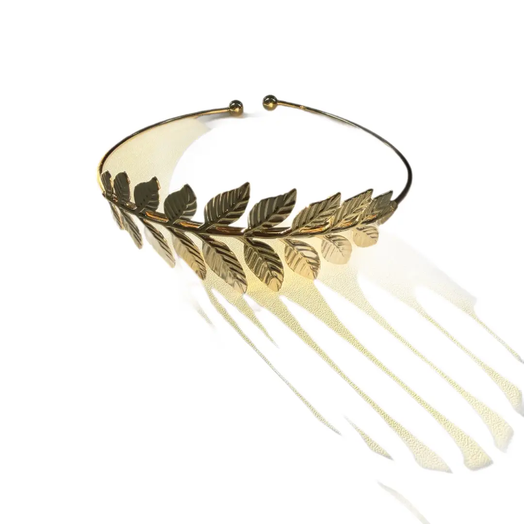 European and American Cross-Border Retro Wheat Ear Arm Bracelet for Women, Bohemian Style Multi-Layer Open Bracelet Arm Chain Body Accessory