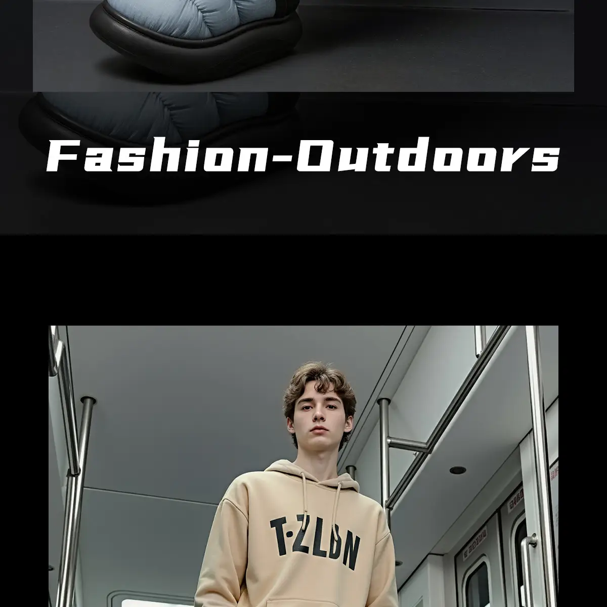 Men's Winter Wool Slippers Olive Green Non-Slip — feature 19