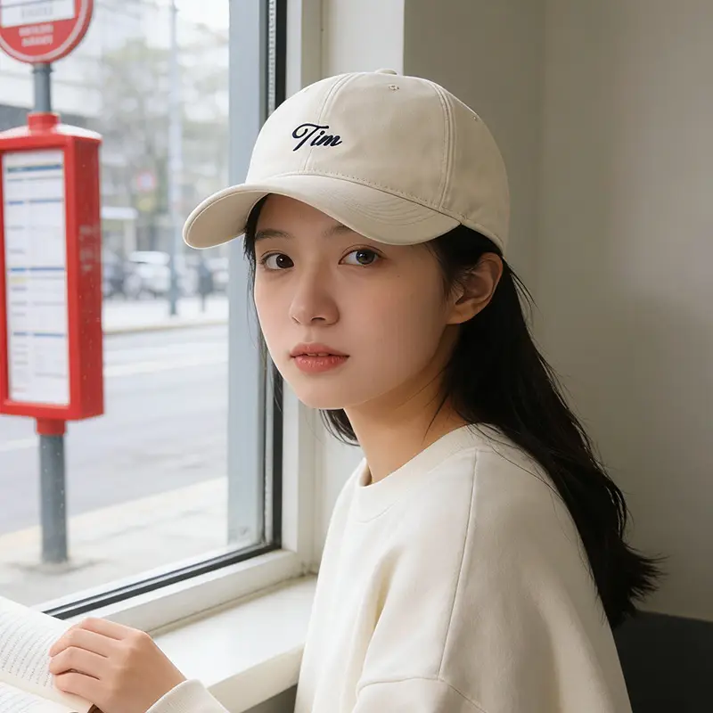 Unisex Letter Embroidered Baseball Cap Grey Autumn Winter - Image 6